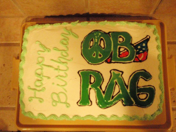 OB Rag birthday cake