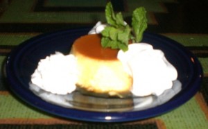 Las Olas flan